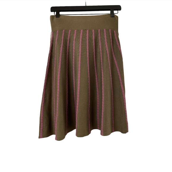Fossil Vintage Brown and Pink Skirt - Picture 2 of 3